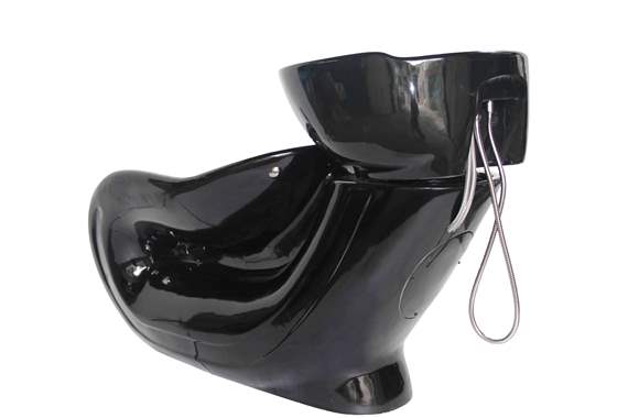 Stylish shampoo hair chair black : image 3